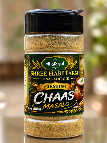 Premium Chaas Masala – No Lemon Flower | Natural Spice Blend | Shree Hari Farm Junagadh Gir | 100g